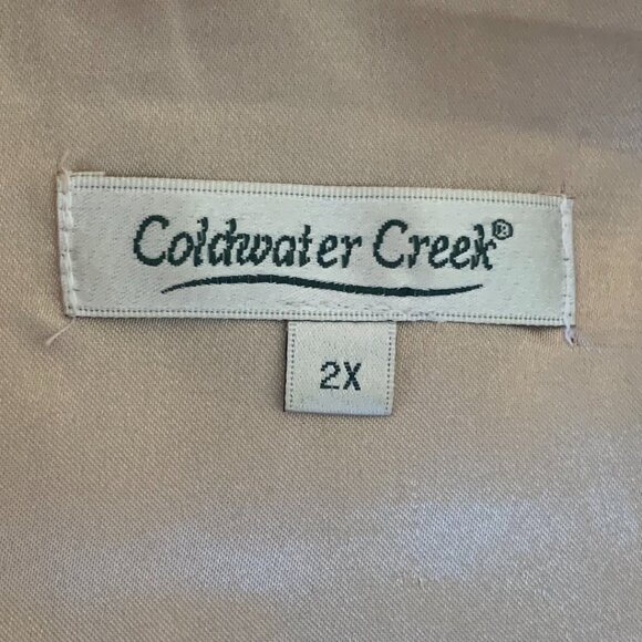 Women’s Coldwater Creek 2X Polyester Lined Faux Blonde Fur Vest With Pockets - Picture 4 of 8